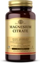 Solgar Magnesium Citrate - 60 Tablet - Promotes Healthy Bones, Supports Nerve & Muscle Fungsi - Sangat Absorbable - Non-GMO, Vegan, Gluten Bebas, Kosher - 30 Servis