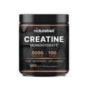 NatureBell Creatine Monohydrate Powder - 500g - Micronized Powder - Delivers 50000mg Creatine Per Serving - Pre-Workout atau Post-Workout Dukungan * - Vegan & Keto Friendly - Unflashed
