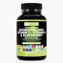 Quercetin Zinc Vitamin D Suplemen Quercetin 1000mg Zinc 50mg C 100mg Vitamin D 5000 IU Bromelain Laut Moss untuk Dewasa