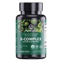 PlantFusion Organic Vitamin B-Complex, Vegan Whole Food Suplement for Energy & Metabolisme, Methylated B12, Guava, Lemon & Basil, Non- GMO, Gluten- Free - 30 Kapsul