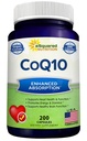 ASquared Nutrition CoQ10 (400mg Max Kekuatan, 200 Kapsul)