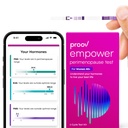 Proov - Empower Hormone Tracker at Home - for Women 30-40 + - understand Your Hormone Balance & Perimenopause Stage - Measures FSH, LH, Estrogen & Progesterone - 1 Cycle Test Kit