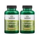 Swanson Aktivated Arang - Suplemen Alam Mendukung Absorpsi Sehat - Membantu w / Bloating & Mempertahankan Regularitas Bowel - (120 Capsules, 520mg per Serving) 2 Pack