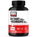 ForCE FactuTOR Beetroot + Mushroom Suplement for Great Health, Beet Root Capsules with 7 Functional Mushroom, Lion 's Mane, Cordyceps, & More, Soy Free, Non-GMO, 120 Capsules