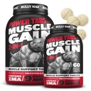 Bully Max 2-in- 1 Muscle Builder Tablets Chewable untuk Puppy & Adult Dogs - Dog Vitamin & Suplemen untuk Muscle Gain & Growth - Canine Puppy Multivitamin untuk All Breeds & Ages - 60 Tab (2 Botol)