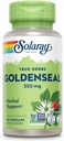 SOLARAY Goldenseal Root 550mg - Golden Seal Kapsul - Herbal Suplemen Wellness - Non-GMO, Vegan, Gluten Free, Lab Verifikasi, Jaminan Uang 60-Hari Uang Kembali, 50 Servis, 50 VevCaps