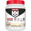 Muscle Milk Genuine Protein Powder, Vanilla Crème, 1.93 Pounds, 12 Servings, 32g Protein, 2g Sugar, Calcium, Vitamin A, C & D, NSF Bersertifikat untuk Sport, Energizing Snack, Packaging May Wary