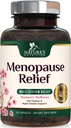 Suplemen Menopause bagi Perempuan - Menopause Relief Proports with Black Cohosh, Suplemen Dukungan Alam untuk Mild Hot Flashes & Night Sweats & PH Dukungan Tambahan - 120 Capsules