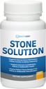 "Stone Solution Capsule- Natural Dissolver, Ginjal Stone Support & Ginjal Cleanser, 60 Servings + Bio Fiber, Ginney Cleanse Detox & Report - Reporative Ginjal Dukungan & Ginjal Tambahan, 2.5LBS