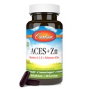 Carlson - ACES + Zn, Vitamin A, C, E + Selenium & Zinc, Cellular Kesehatan & Imune Dukungan, Antioksidant, 60 Softgels