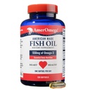 AmerOmega Triglyceride Omega-3 Fish Oil for Heart Heat - Wild- Caught Alaski Walleye Pollock - American- Sourcan-Made - Non-GMO, Gluten-Free & Dairy- Free - 120 Softgeels