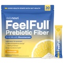 Daily Nouri Feelfull Prebiotic Fiber Drink Mix 124; Support Natural Fullness, Appetite & Craurite, Gut & Metabolic Health 126; Oligofruktosa, Glucomannan & Chromium 124; 30 Stick Packs