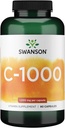 Swanson Vitamin C w / Rose HIPS - Herbal Suplemen Promoting Kesehatan Skin, Kesehatan Hati & Imune Sistem Dukungan - Natural Formula Promoting Protection & Wellness - (90 Capsules, 1000mg Masing-masing)