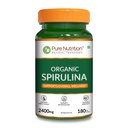 Murni Nutrition Organic Spirulina 2400mg per Serving 124; 180 Veg Tablet 126; Spirulina Powder Organic Tablet Organik; Pasokan 126; Skin & Boost Kefanaan 124; Non GMO