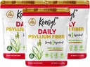 Konsyl Daily Psyllium Fiber, 3 Pack, 360g Gusset Bag, Gluten Free, Non GMO, Keto Friendly, Unflasheed, Easy Mixing Fiber