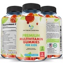 Premium Multivitamin Gummies for Toddlers & Kids - Disable Esquest Daily Vitamin A, C, D3, E, B6, B12, Biotin - No High-Fructoe- Corn-Syrup or Artificial Sweeteners - 60 Gummies, 30- Day Supply
