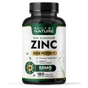 Dibangun oleh Nature Zinc 50 mg - Gluconate Zinc untuk Highly-Absorbable Ammune & Antioksidant Dukungan - Promotes Skin, Eye & Imune Kesehatan - Non-GMO, Gluten- Free - 180 tablet