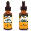 Herb Pharm Kids mendapat - Organic Alcohol- Free Cough Crusader Liquid Herbal Formula, 1 Ounce & Kids Disponed- Organic Alcohol- Free Echinacea Glycerite Liquid Extract, 1 Ounce