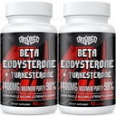 1400mg Beta Ecdysterone dan Turkesterone Suplemen, Maksimalkan 98% Beta Ecdysterone & 20% Turketerone Ekstrak untuk Massa Otot, Kekuatan, Protein Sintesis, 120 Capsules
