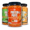Twin Peaks Low Carb, Keto Friendly Protein Puffs, (Garlic Parmesan + Nacho Cheddar + Jalapeno)