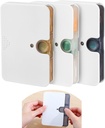 3 Campuran Warna Portable Pill Organizer, 6 Kompartemen Kasus Pill untuk Purse atau Pocket -Small Box Dispenser Home Travel Transparent Semi (3 Mencampur Warna)
