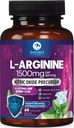 Kompleks L-Arginine - Ekstra Kekuatan Nitric Oxide Booster Suplement - Premium Energy Blend for Natural Heart Health & Muscle Dukungan - Non-GMO, Dibuat untuk Pria & Perempuan, Botol USA - 60 Kapsul