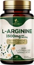 L-Arginine Extra Strength Supplement with L-Citrulline - Muscle Supporting Natural Nitric Oxide Presor Booster