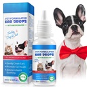 Pengobatan Penginapan Cat & Dog Ear Drops, Pembersih Cat & Dog Ear untuk Relief Telinga Itchy, dengan 1% Hydrocortisone untuk Infeksi Ear Dog, Relieve Itchy Ears- 2.02 Fl.Oz