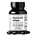 Santa Cruz Paleo K2 + D3 Softgels, Daily Suplemen dengan Organic Olive Oil, termasuk Vitamin K1 & Two Forms of K2, Supports Heart & Bone Health, Gluten Free, Sugar Free, Paleo, Keto, 60 Count