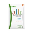 alli Weight Loss Diet Pills, Orlistat 60 mg Capsules, Bantuan Wight Los, 120 Count Refill Pack