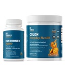 Dr. Tobias Fat Burner Nightly & Colon Everyday Health Peach Mangga - Nighttime Metabolism Dukungan & Daily Psyllium Fiber Minuman untuk Kesehatan Digetical