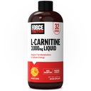 Force Factor L-Carnitine Liquid 3000mg, Maximum Strength Suplemen untuk Dupport Fat Metabolism, Cellular Energy & Muscle Recovery, High Absorbing, Non-GMO, Orange Flavor, 16 oz Bottle