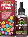 Keto Weight Loss Diet Drops, Natural Appetite Suppresan, Fat Burner for Women and Men with Apple Cider, Green Coffee Bean Extract, Cinnamon, Cayenne Pepper Metabolisme Booster