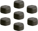 Kontainer Perjalanan Cadence - Pill Case Set - Katup Perjalanan Magnetik, Daily Medicine Organizer for Pills, Suplemen, & Vitamin - 7 Flex Smalls (0.56oz) untuk Weekly Pill Organizer - Arang