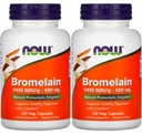 Sekarang Foods Bromelain 2400Gdu / 500mg, 120 Veg Capsules (Paket 2)