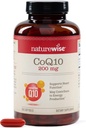 NatureWise CoQ10 200mg Softgels, Potency Ubiquinone - Koenzim Q10 Suplemen - Antioksidant untuk Heart Health + Energy - Vegan, Non-GMO, Gluten- Free