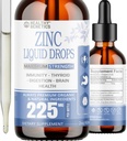Liquid Zinc Drops for Kids, Men and Women 124; Organic Ionic Zinc Sulfate 124; Imunity, Mood, Brain Thyroid 124; 30 Day Suply 124; 2 Oz