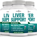 Liver Cleanse Detoks & Repair - Milk Thistle Supplement - Liver Dupport with Choline, Artichoke Extract, Chicory & Dandelion Root Support - Milk Thistle Liver Detox & Liver Cleanse - 180 Count