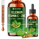 7in1 Selenium Liquid Drops with Selenium, Vitamin C, Zinc, Iodin, L-Tyrosine, Ashwagandha dan Turmeric for Imune & Energy Duck - 1 FL Oz - 60 Day Suppply