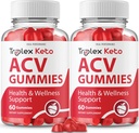 IDEAL PERFORMECE (2 Pack) Triplex Keto Gummies Triplex Keto Suplemen Triplex ACV Keto Gummies (120 Gummies)