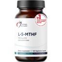Design untuk Health L 5- MTHF - Quatrefolic L Methylfolat 1mg (1700mcg DFE) - Metholated Freak Suplemen Perempuan & Men - Support Methylation - Non-GMO, Gluten Free (120 Capsules)