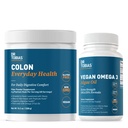 Dr. Tobias Colon Kesehatan Setiap hari & Vegan Omega 3 Algae Oil - Kesehatan Digetical dan Dukungan Kesehatan Harian dengan Psyllium Husk dan DHA EPA Omega 3, Vegan, Non- GMO