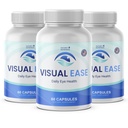 Visual Ease - Eye Vitamin Suplement with Lutein, Hobxanthin, Bilberry, Vitamin A C E & Zinc - Non-GMO Formula - Made in USA - 60 Capsules, 60 Servings, 3 Bulan Suppply