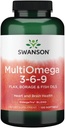 Swanson Multiomega 3-6-9 (Flax Borage Fish) 2400 Miligram 120 Sgels