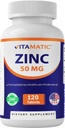 Vitamin Zinc 50mg sebagai Gluconate Zinc - Imunity Boosting Tambahan 120 tablet