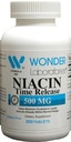 Lab Wonder High Potancy Time Rilis Niasin (Vitamin B3) 500 Mg 300 Tablet Non-GMO, Gluten Free Suplemen