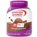 Premier Protein Powder, Chocolate Milkshake, 30g Protein, 1g Sugar, No Soy, Gluten Free, 41.9oz (29 Pelayan)
