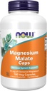 Sekarang Suplemen Makanan, Magnesium Malate Caps dengan 95 mg Magnesium Elekmental, Dukungan Sistem Gugup *, 180 Veg Capsules