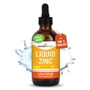 SANDHUHERBAS Cair Zinc untuk Anak-anak, Toddlers dan Bayi 124; 4 Fl Oz Oz Besar Glass Bottle 124; Ionik Zinc Sulphate Drops 124; Hamilune Dukungan 124; Mudah untuk Ambil, Air Soluble Solule 124; Unflashed