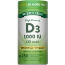 Nature 's Truth D3 1000 IU 124; 250 Softgeels = 124; EscalyVitamin D 14; Non-GMO & Gluten Free Suplemen